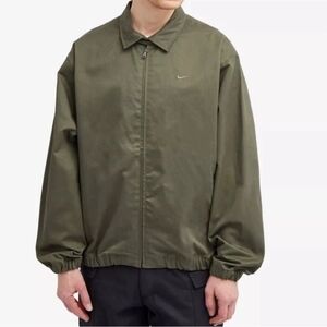 $140 Nike Life Canvas Harrington Dark Olive Green Jacket